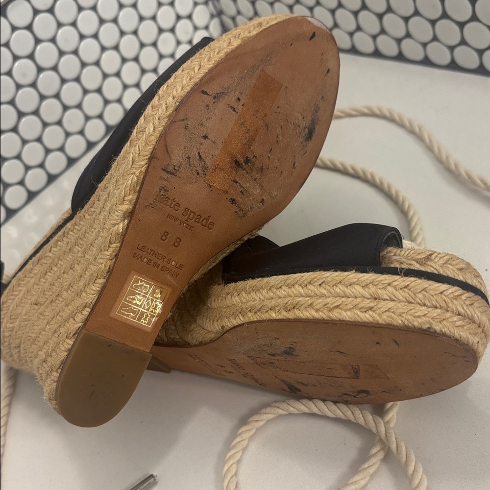 Kate Spade Navy Espadrille Wedges - Picture 3 of 4